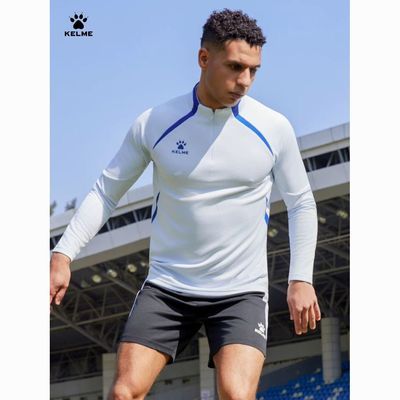 【KELME】卡尔美2025秋冬男士跑步运动卫衣半拉链长袖足球训练套头衫