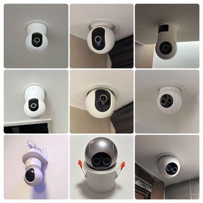 适配小米摄像头嵌入式吸顶筒灯吊顶家用室内双摄智能360变焦版 4K
