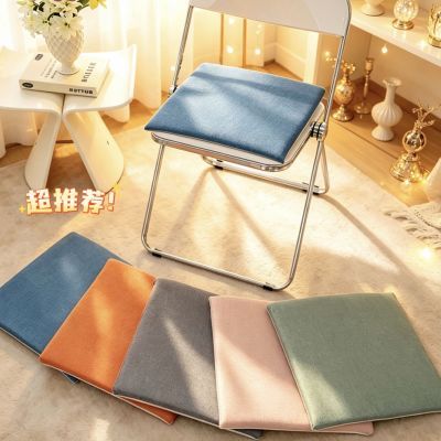 亚麻可拆洗坐垫椅子垫办公室久坐屁垫加厚四季款座椅垫防滑屁股垫