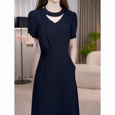 高档连衣裙时尚减龄显瘦中长裙2026夏季洋气女装气质大码简约轻奢