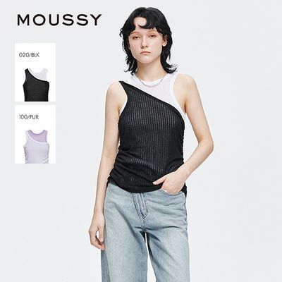 ���ڲ�����MOUSSY�紺��Ʒ���÷�ײɫƴ��������֯����Ů028IAA80-0121 338Ԫ