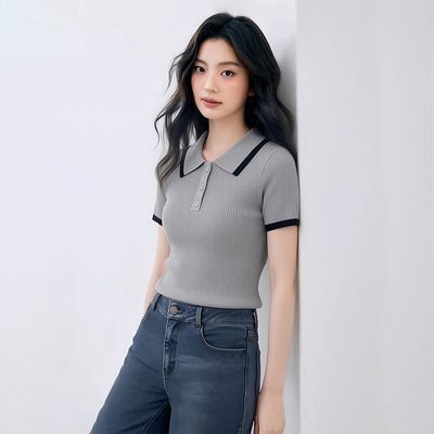 ���ڲ�������YPUT�����¿�POLO�������Ƹ�ײɫ������֯����T��ŮYJH-YJ-26231 88.9Ԫ