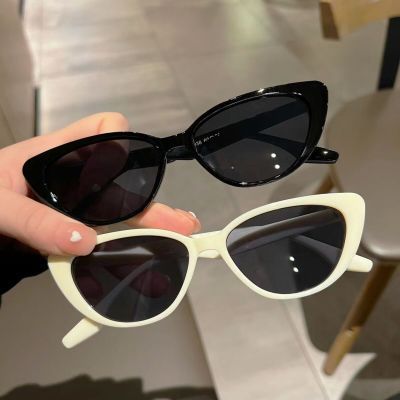 高级感复古三角猫眼小脸墨镜女方圆脸小框防晒高级感凹造型