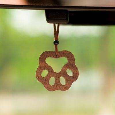 黑胡桃猫爪扩香木车载香薰背包钥匙扣车用持久洗手间衣柜香水挂件