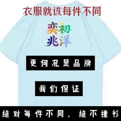 夏季纯棉短袖T恤男女大人户外休闲耐磨宽松落肩齐码多色日常上衣【4天内发货】