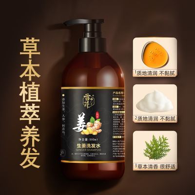 老牌国货天然生姜植萃滋养秀发洗发露强韧丰盈去屑蓬松发丝洗发水