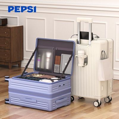 【百事】PEPSI侧开大容量行李箱多功能拉杆箱密码箱学生旅行箱登机箱优惠商品图片