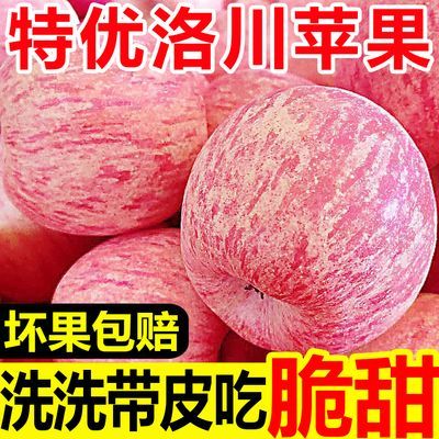正宗洛川苹果脆甜不打蜡陕西富士苹果应季新鲜苹果水果批发一整箱