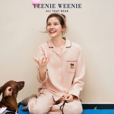 TeenieWeenie小熊女士睡衣棉2026新款春秋季情侣休闲家居服套装