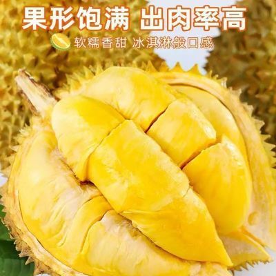 【金枕热卖】正宗泰国金枕榴莲新鲜带壳一整个榴莲鲜果原产地直供
