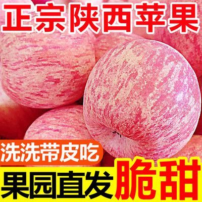 正宗陕西红富士脆甜苹果不打蜡带皮吃新鲜苹果应季水果批发一整箱优惠券