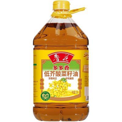 鲁花低芥酸菜籽油5L食用油家用菜籽油大桶装家庭装正品官方