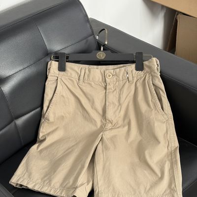 日单(优1撤柜剪标原单夏男女工装休闲直筒纱卡水洗纯棉百搭短裤优惠商品图片