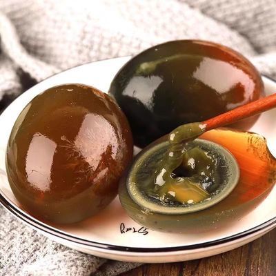 特大皮蛋无铅松花蛋 实心皮蛋无铅工艺白洋淀特产鸭蛋整箱批发优惠商品图片