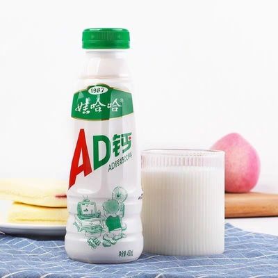 一月份生产娃哈哈AD钙酸奶450ml保质期九个月10月到期优惠商品图片