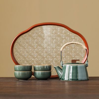 2026新款哥窑一壶四杯泡茶壶陶瓷功夫茶具小套装家用轻奢茶杯礼盒