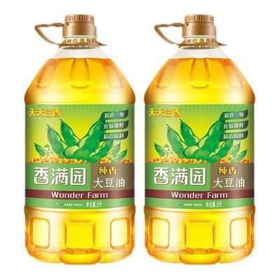 【香满园】天天谷香纯香大豆油5L*2桶 食用大豆油家庭装