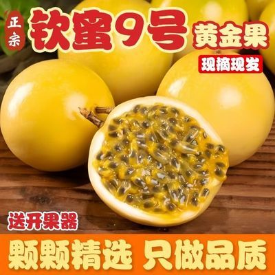 钦蜜9号黄金百香果酸甜多汁当季新鲜水果现摘黄皮果新鲜百香果