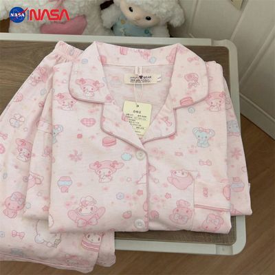 可爱卡通甜美美乐蒂睡衣ins春秋季短袖短裤学生家居服三件套