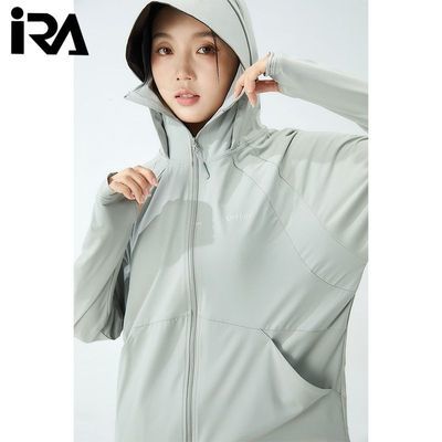 IRA 50+披肩防晒衣男女春夏外套防紫外线皮肤衣服宽松款云纱夹克