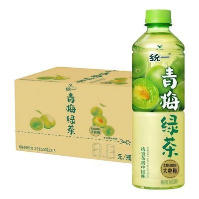 【统一】青梅绿茶500ml/1L风饮料夏日饮品茶饮料清爽解腻畅饮【10月18日发完】