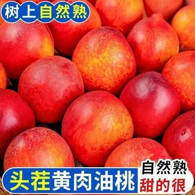 3斤黄心油桃新鲜脆甜应季水果桃子现摘黄肉红油桃子整箱批发脆桃