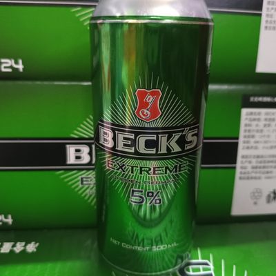 5度经典德国贝克啤酒500ml*12罐醇麦经典听装整箱罐装易拉罐优惠商品图片