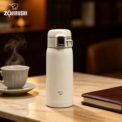 日本ZOJIRUSHI象印SF480ml不锈钢保温杯商务水杯马卡龙弹盖