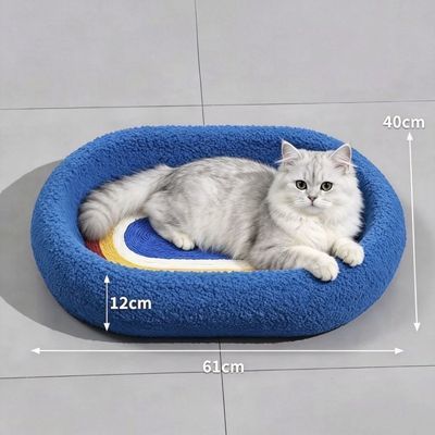 抓板一体剑麻耐磨猫咪四季超大通用磨爪玩具猫爪椭圆抓盆猫抓板