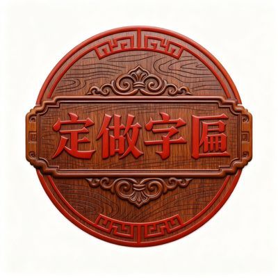 实木雕刻牌匾复古大门中式书法对联木头招牌门头刻字木质匾额定制