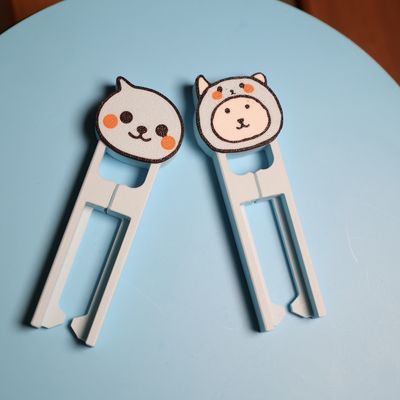 ins酷儿拼豆笔自嘲熊双针拼豆笔手工镊子神器DIY制作工具diy新款
