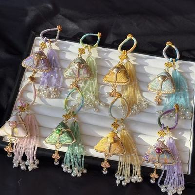 【一举高粽】新中式宋锦手工粽子挂件非遗包挂车挂钥匙扣饰品【10天内发货】