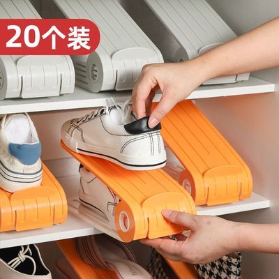 可调节鞋架双层鞋托宿舍鞋柜柜子分层整理拖鞋鞋子置物架收纳盒架