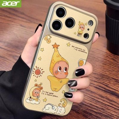 宏碁适苹果17promax手机壳iPhone16Plus/15卡通14星星人13防摔12