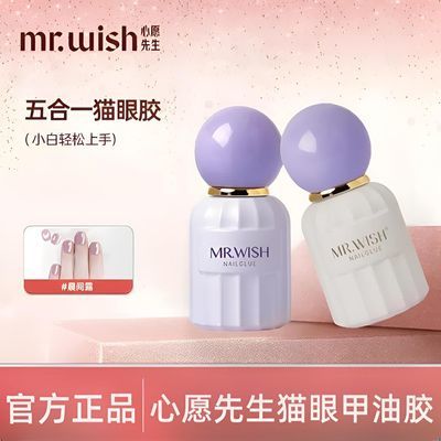 MR.WISH心愿先生一步猫眼甲油胶速干持久防水无味环保指甲油正品优惠商品图片
