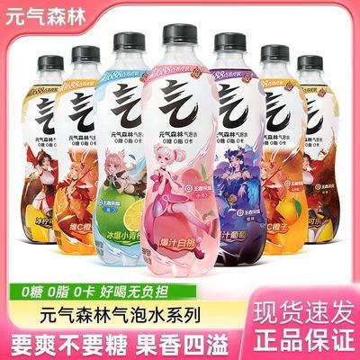 元气森林气泡水480ml*15瓶*2箱0糖0脂0卡混合口味果味夏日饮料