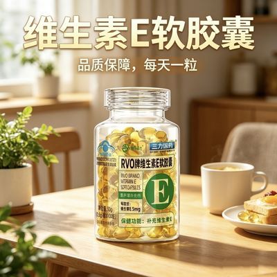 维生素E软胶囊 蓝帽保健食品 补充维生素E 100粒
三力国药出品优惠商品图片