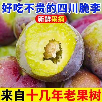 【彩箱】四川脱骨李新鲜孕妇空心应季水果脱骨李当季便宜清爽