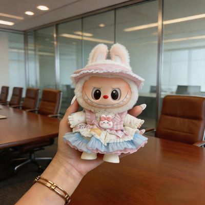 仅娃衣)拉布布娃衣bubu娃衣裙子兔闪闪连衣裙可爱套装15-17cm通用