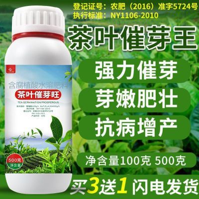 茶叶叶面肥茶树通用茶叶树催芽剂多芽嫩芽暴芽黄叶增产水溶肥肥料