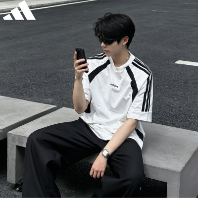 【阿迪达斯】新款夏季短袖男女款韩版休闲运动百搭舒适时尚潮流T恤
