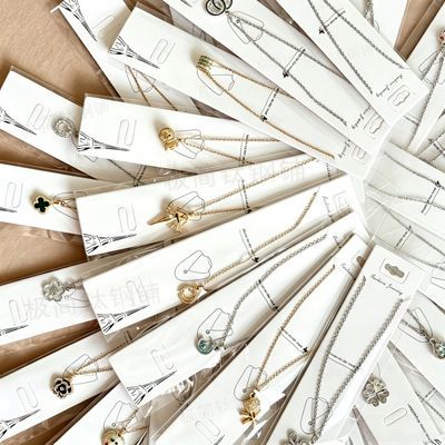 【好物推荐】200条精品钛钢项链批发学生党地摊直播热门款百搭