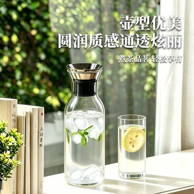 耐热防爆玻璃冷水壶家庭欧式风格丹麦solo凉水壶加厚凉白开玻璃壶