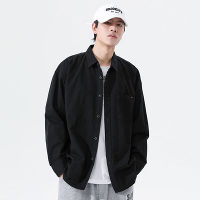 FIVECM日系工装男士2026夏季新款休闲长袖衬衫衬衣外套
