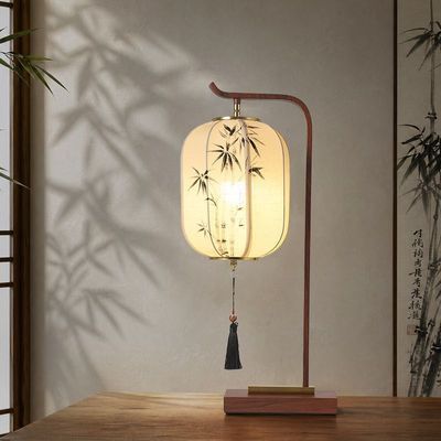 宋代美学手绘宫灯台灯新中式床头灯禅意客厅书房茶桌书法氛围灯具