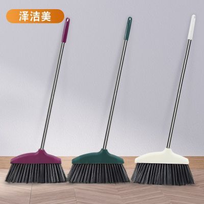 单个软毛扫把家用笤帚扫地加大簸萁套装加厚长柄不粘卫生间清洁