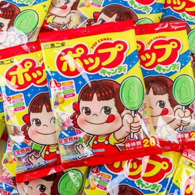 【不二家】果味棒棒糖125g水果味袋装儿童礼物网红年货休闲糖果零食品