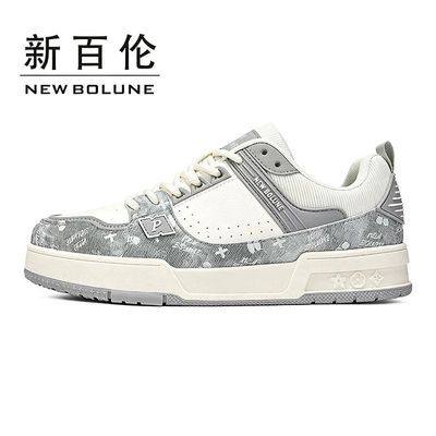 【NEW BOLUNE】新百伦厚底板鞋男2026新款百搭潮鞋爆款透气休闲鞋