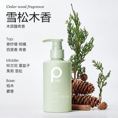 柏缇北非雪松控油蓬松洗发露男女通用柔顺清爽洗发水200ml