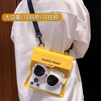 防沙手机袋防水手机袋防水袋装手机钓鱼触屏斜挎防水包漂流全封闭
